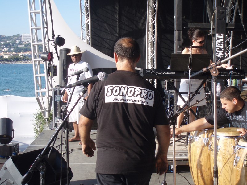 Presta sonopro son et lumière regie technique Festival international marseille Salsatongs